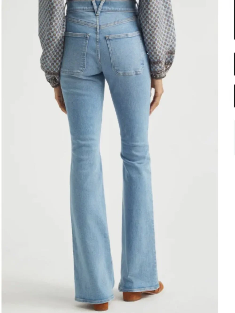 Veronica Beard Beverly High Waist Skinny Flare Leg Jeans Size 27 - Picture 2 of 13